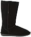 BEARPAW Women's Emma Tall Winter Boot, Black, 7 M US