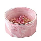 YOSCO Paper Clip Holder Ceramic Marbling Paper Clip