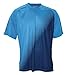 Vizari Adult Turin Short Sleeve Goalkeeper Jersey, Light Blue/Dark Blue, Medium