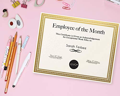 Award Certificates - 50 Blank Plain White Paper Sheets - With Gold Foil Metallic Border Computer Pap - //medicalbooks.filipinodoctors.org