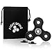 Black Fidget Spinner Toy by Figit Spinz - Hybrid Ceramic Bearings with Caps for Long Fast Spin Speed - Hand Held - Prime ADD ADHD Anxiety Stress Relief Focus - Small EDC Office Ninja - Kids Adults