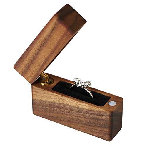 Handmade Walnut Ring Box Portable Compact Jewelry Ethiopia Ubuy