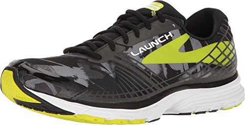 Brooks  Men's Launch 3 Black/Primer Grey/Lime Punch 11.5 D US