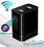 Hidden Camera Wireless - HD Spy Camera Portable - Motion Detection - Video Recorder - Hidden Camera USB Charger for Home Security Pet Baby Nanny Monitor by Android iPhone Phone