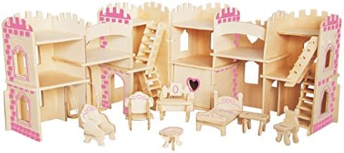 Smilelove 3D Wooden Puzzle--house Restaurant Jigsaw Puzzle (Princess Castle B)