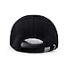 JOOWEN 6 Panel Faux Suede Baseball Cap Classic Adjustable Soft Plain Hat (Black)