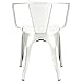 Poly and Bark Trattoria Arm Chair in White (Set of 2)