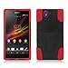 Sony Xperia Z C6603 Yuga C6606 Hybrid Case with Y Shape Stand Protector Cover - Black Red