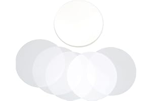 100Pcs Badge Films, Plastic Circle Mylars Protective Transparent Badge Film DIY Arts Crafts Supplies for Gifts Presents Souve