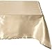 LinenTablecloth 60 x 102-Inch Rectangular Satin Tablecloth Gold