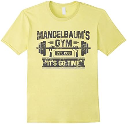 Men's Mandelbaums Gym It's go Time T-shirt Large Lemon