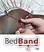 Bed Band- White. Original Bed Sheet Holder Straps (1 Pack) - USA Company- Sheet Grippers Suspenders with Smart Cordlock Button - Adjustable Fitted Sheet Holders with Bedsheet Clips - Corner Fasteners.
