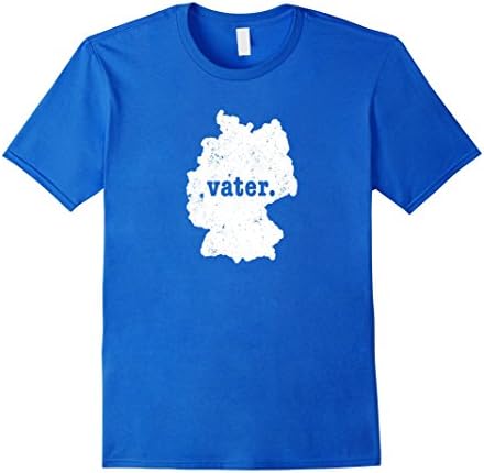 Mens Germany Shirt Father Shirt Vater Shirt Small Royal Blue