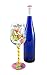Top Shelf Happy Birthday Wine Glass - Hand Painted - Gifts for Adults