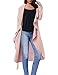 Kate Kasin Women's Casual Spring Long Trench Coat with Belt(S Light Pink)