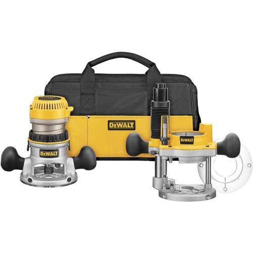 DEWALT Router, Fixed/Plunge Base Kit, Variable Speed, Soft Start, 2-1/4-HP (DW618PKB), missing router