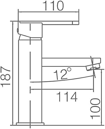 Grifo de lavabo Imex Roma Negro BDR002-1