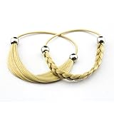Merrylight Synthetic Girls Hair Accessories Headband Scrunchie Hair Elastic Twisted Hair Ties 2pcs