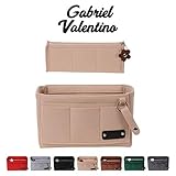 Purse Organizer Insert | Felt Insert Handbag Organizer For Women Bag | Bag Organizer Insert With Multi Storage Options | Fits Neverfull - Speedy & Tote Bags | Beige |