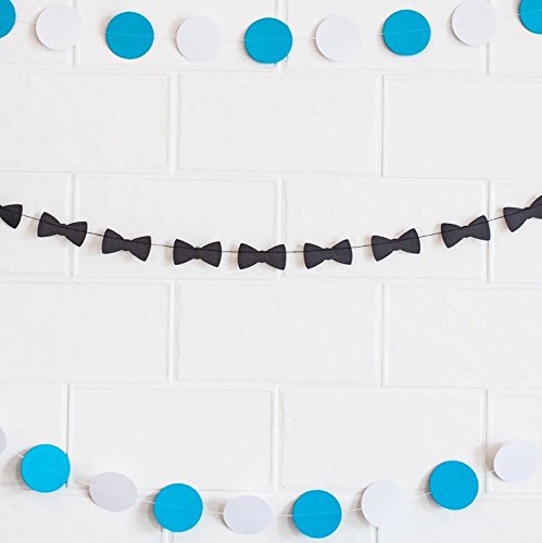 Bow Tie Party Decorations Paper Garlands 1 Long 14 Foot Strand, 50 Bow Ties per Strand