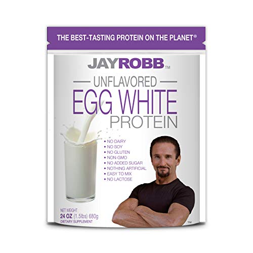 Jay Robb Egg White Protein Powder, Low Carb, Keto, Vegetarian, Gluten Free, Lactose Free, No Sugar Added, No Fat, No Soy, Nothing Artificial, Non-GMO, Best-Tasting, 75 Servings (12 oz, Unflavored) - Thumbnail 2
