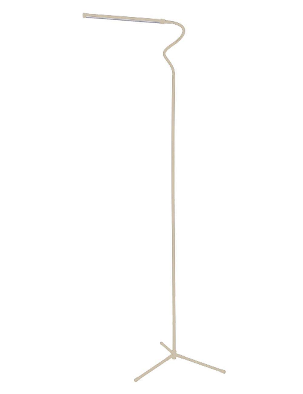 FELiCON LED Floor Standing Reading Lamp for Living Room Bedroom Simplicity Style 4 Level dimming Brightness 3500K Warm Light & 6000K White Light with 1.5m Length charging Line for Sofa Desk (SJ-White)