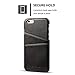 Wallet Phone Case, Slim Leather Back Case Cover With Credit Card Holder Black Case , For 4.7 inches (iPhone6/6S)