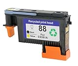 ESTON 1 PACK 88 Printhead Replacement for 88 Print Head C9381A For Officejet Pro K5400 K5400dtn K5400dn K5400tn (Black/Yellow)