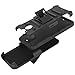 HTC Bolt Case, LK [Heavy Duty] Black Armor Holster Defender Full Body Protective Hybrid Case Cover with Belt Clip for HTC Bolt