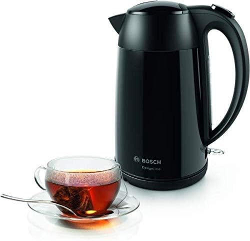 Bosch DesignLine TWK3P423GB Stainless Steel Cordless Kettle, 1.7 Litres, 3000W - Black