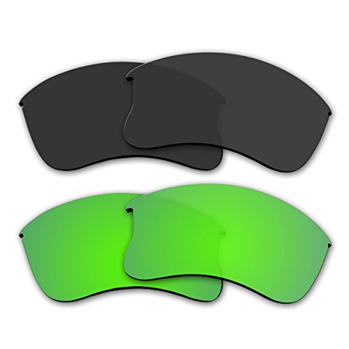 2 Pair Replacement Polarized Lenses for Oakley Flak Jacket XLJ Pack P3