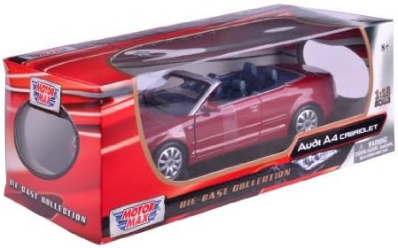Richmond Toys 1:18 Audi A4 Die-Cast Collectors Model Car (Cabriolet Red) by Richmond Toys