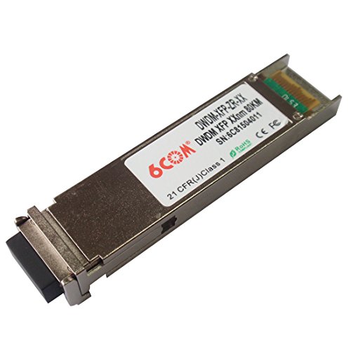 6COM DWDM XFP Optical Transceiver 10G 1529.55nm 80KM DDMI LC connector compatible with Foundry item number is 10G-XFP-ZRD-1529-55