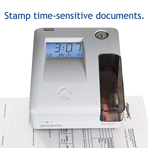 Pyramid 3550ss SmartSite Time Clock and Document Stamp - Made in USA