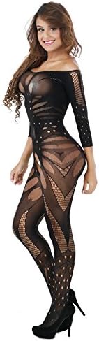 Ciimii Crotchless Bodystocking Open Cup Bodysuit Teddy Lingerie