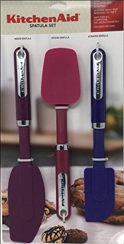 KitchenAid Spatula Set, Purple/Red/Grape
