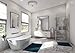 Good Housekeeping 80213 Athens 80 CFM 2.0 Sones Decorative Bathroom Ventilation Exhaust Fan with Lighting in Brushed Nickel (LED Bulbs Included)