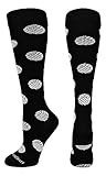 MadSportsStuff Volleyball Socks with Volleyball Print Over The Calf