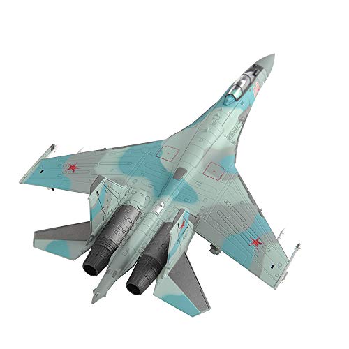 M.A.K 1/100 Scale Su-35 Super Flanker Fighter Aircraft Model Diecast Metal Plane Model Toy for Collection or Gift - Thumbnail 5