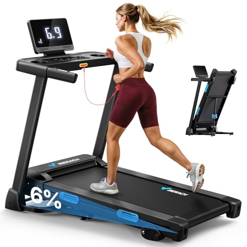 MERACH Walking Pad Treadmills for Home Foldable with Incline, جهاز مشي رياضي Cardio Equipment Treadmills for Heavy People, 0.8-12 km/H Treadmill for Home&Office