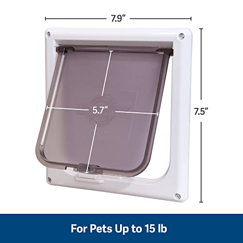 PetSafe Interior Cat Door 2Way Locking, Indoor Pet Door Flap Tinted