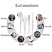 2 Pack 3.5mm Earbuds Ear Buds in Ear Headphones Wired Earphones with Mic Stereo and Volume Control Waterproof Metal Wired Earphone Compatible with Smartphone, MP3/MP4 Player and Tablet (White)thumb 4