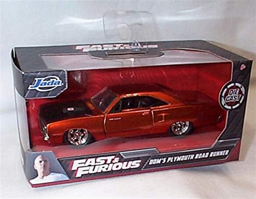 Corgi Jada FAST & FURI0US 1970 Plymouth R0AD RUNNER Orange vehicle 1:32 scale diecast model, 97128RB-04