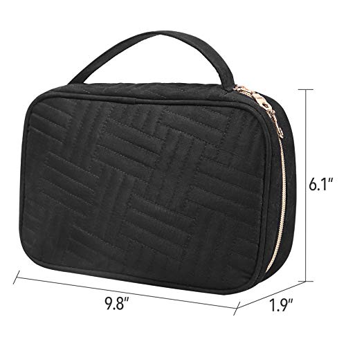 MoMA Travel Jewelry Organizer - 9.8”L x 6.1”W x 1.9”H Jewelry Case - Jewelry Storage Box for Necklace, Earrings, Rings, Bracelets - Women Quilted Jewelry Box Organizer - Girl Portable Jewelry Case - Thumbnail 2