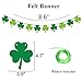 DAZONGE 40ct St. Patrick's Day Decorations Kit, Hanging Swirls, Banner, Shamrock Garlands for St. Patrick's Day Decor, Saint Patrick's Day Party Favor