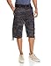 UNIONBAY mens Cordova Belted Messenger - Reg and Big Tall Sizes Cargo Shorts, Black Camo, 32 US