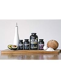 Cápsulas de aceite puro MCT (360 cápsulas blandas | 3000 mg) 4 meses de suministro MCT aceite Keto...