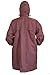 BISON OUTFITTERS 100% Waterproof Breathable Rain Poncho for Adults– Multipurpose Use and Size Selection Option – Trendy Colors and Style – Durable Nylon Material (Maroon, Medium)