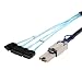 CableCreation Mini SAS 26Pin (SFF-8088) Male to 4 SATA 7Pin Female Cable, Mini SAS Host/Controller to 4 SATA Target/Backplane, 2M