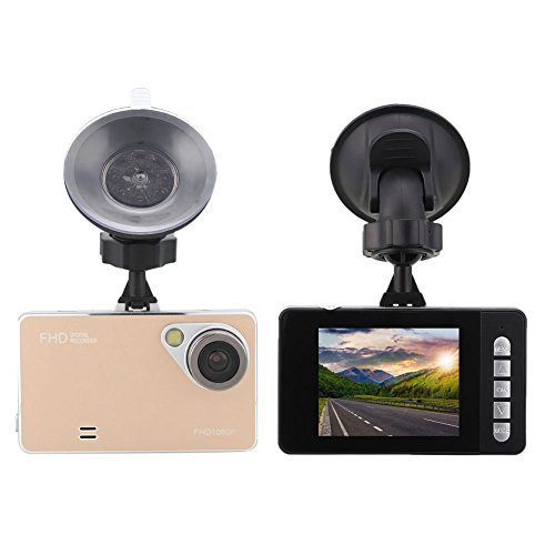 Sedeta Ultra Thin 2.3 inch Night Vision Car Dash HD DVR Camera Camcorder Driving Recorder for SUV rose gold